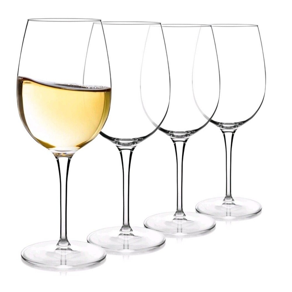 Luigi Bormioli Chardonnay 4 set 16.25oz Crystal Wine Glasses Event Wedding Party